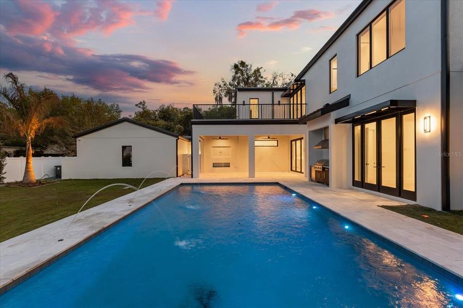 Exterior details and patio area of a home in , Winter Park (Image 45). Exterior details and patio area of a home in , Winter Park (Image 45).