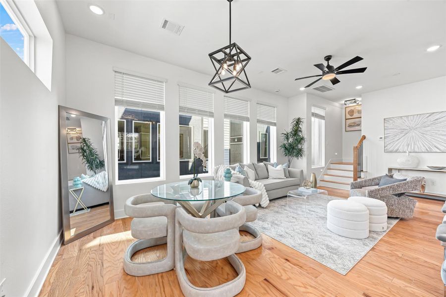 Furnished interior view inside a new home in , Houston (Image 31).