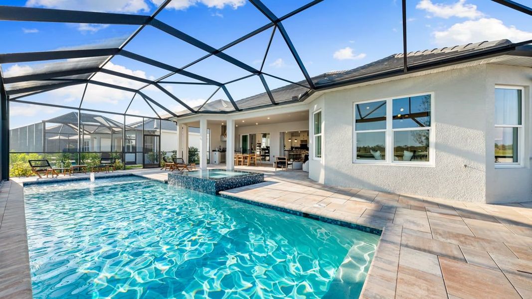 Representative exterior details of a home built from the Pallazio by Taylor Morrison in Esplanade Lake Club, Fort Myers (Image 29).