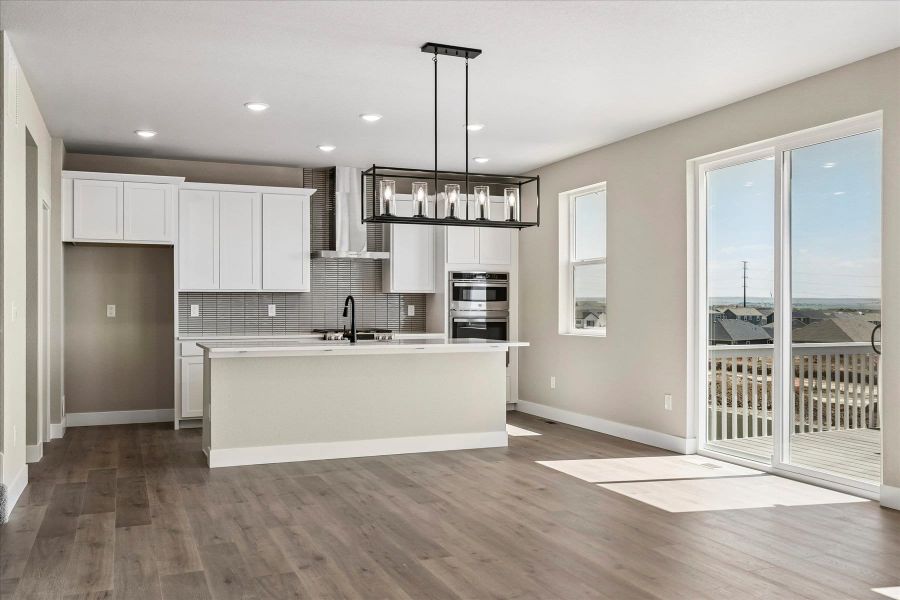 Furnished interior view inside a new home in Trails at Aspen Ridge-3, Colorado Springs (Image 4).