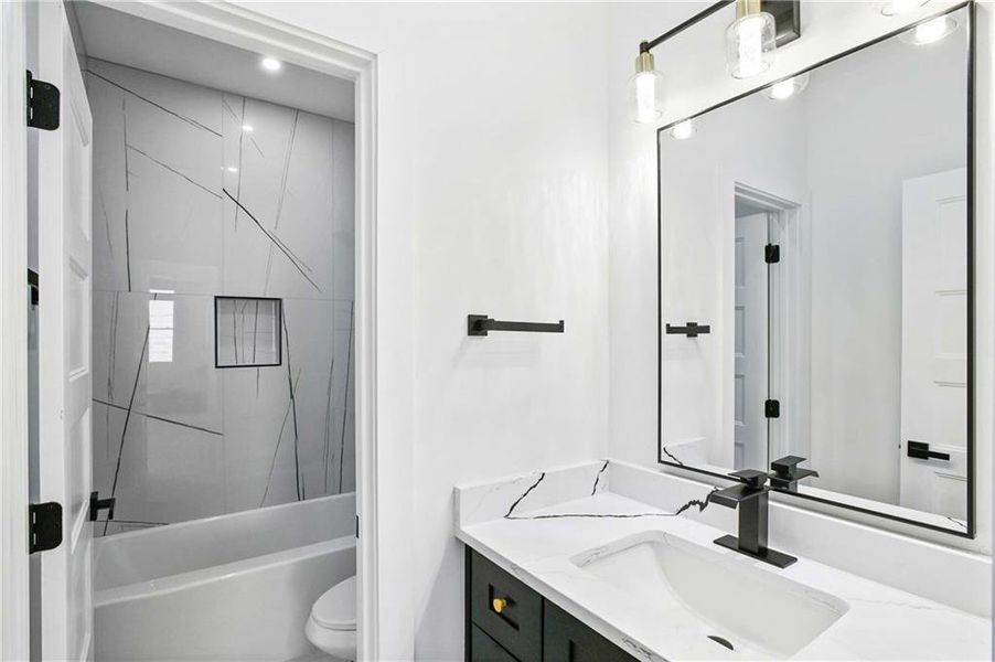 Furnished interior view inside a new home in , Atlanta (Image 6).