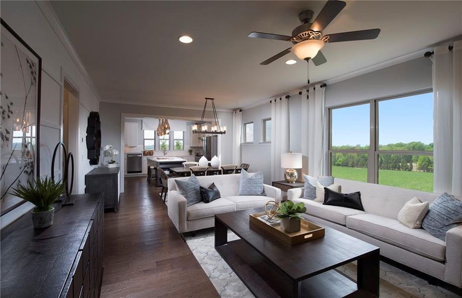 Furnished interior view inside a new home in Del Webb Chateau Elan, Hoschton (Image 10).