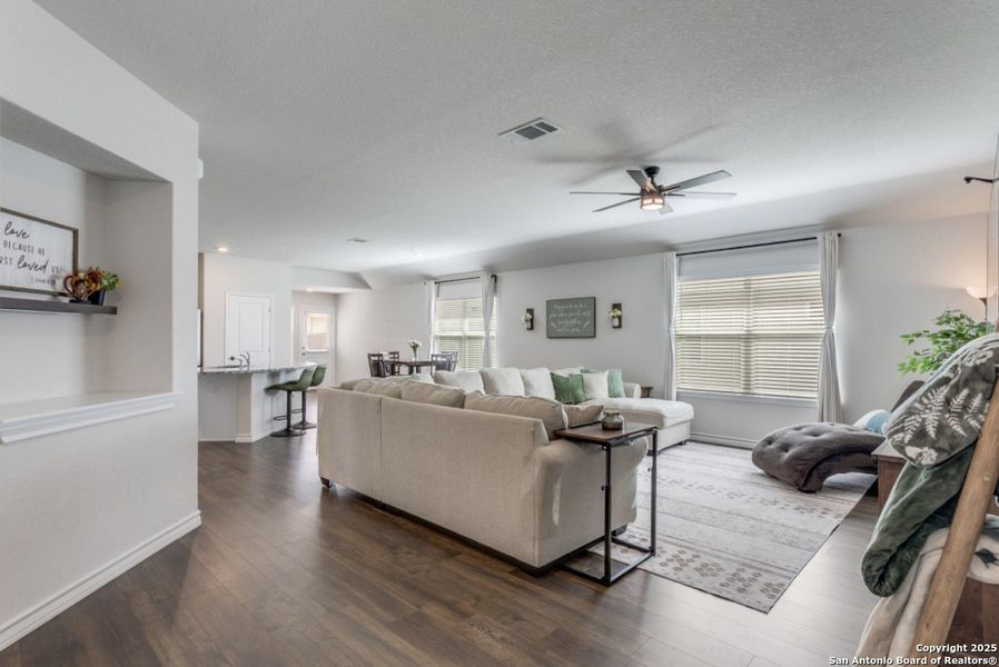 Furnished interior view inside a new home in Red River Ranch, Cibolo (Image 3).