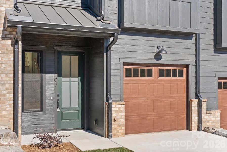 Exterior details and patio area of a home in , Asheville (Image 19).