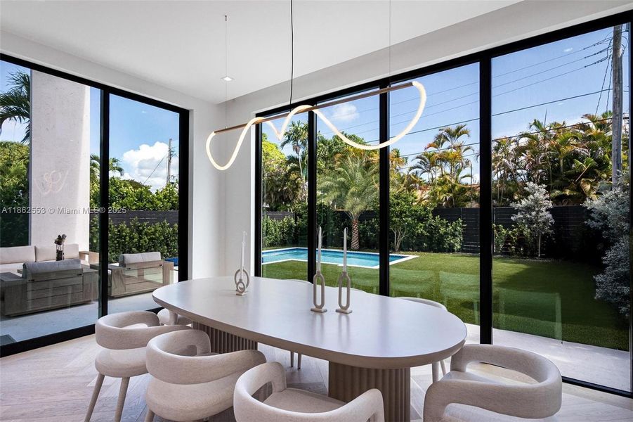 Furnished interior view inside a new home in , Miami (Image 33).