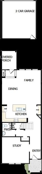 2D floor plan layout of this home in North Creek Village - Townhomes, Huntersville, NC (Image 2). 2D floor plan layout of this home in North Creek Village - Townhomes, Huntersville, NC (Image 2).