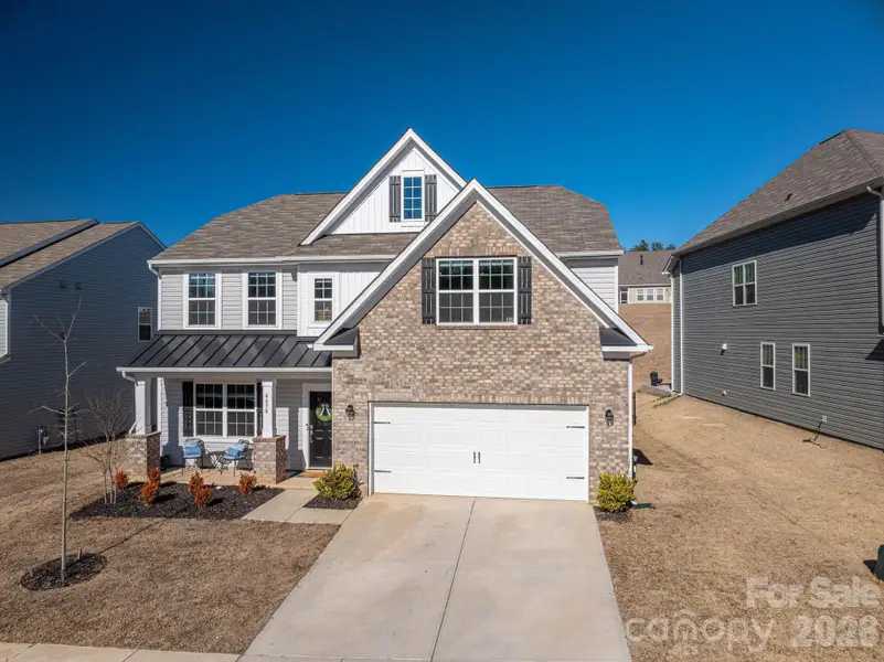 Front exterior of a new home in , Maiden, NC, highlighting curb appeal (Image 2). Front exterior of a new home in , Maiden, NC, highlighting curb appeal (Image 2).