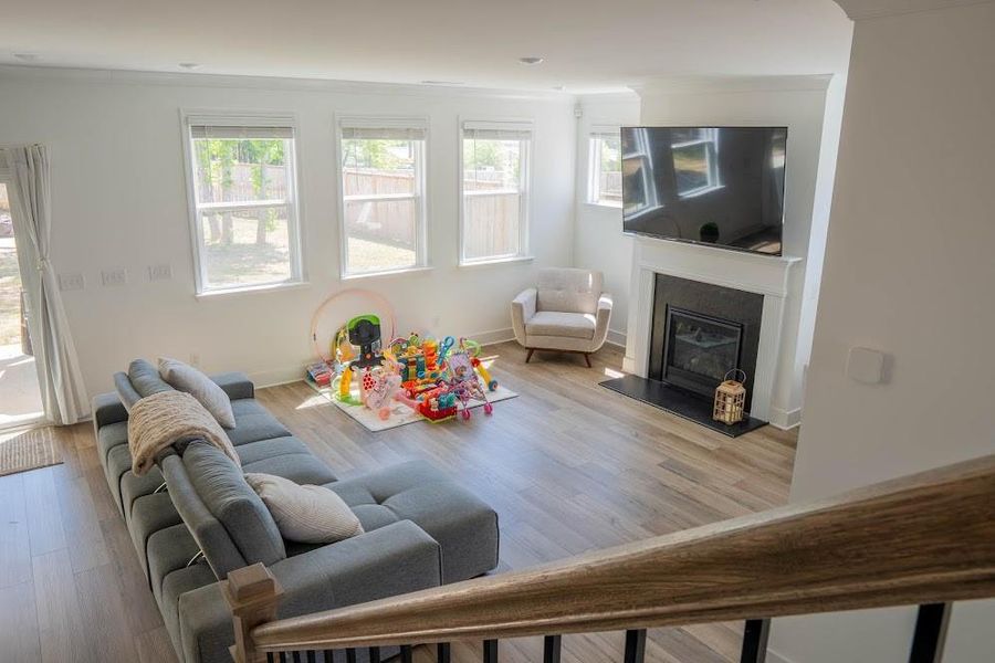 Furnished interior view inside a new home in Park at Ansleigh Farms, Dallas (Image 34).