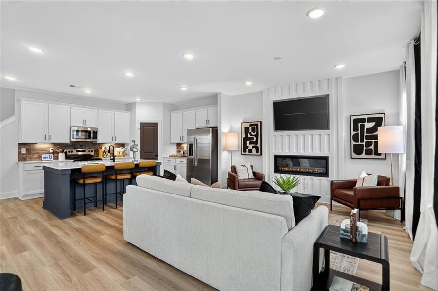 Furnished interior view inside a new home in Governors Parc, Kennesaw (Image 13).