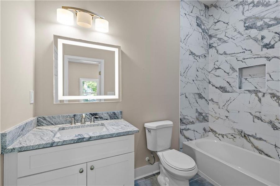 Furnished interior view inside a new home in , Atlanta (Image 13).