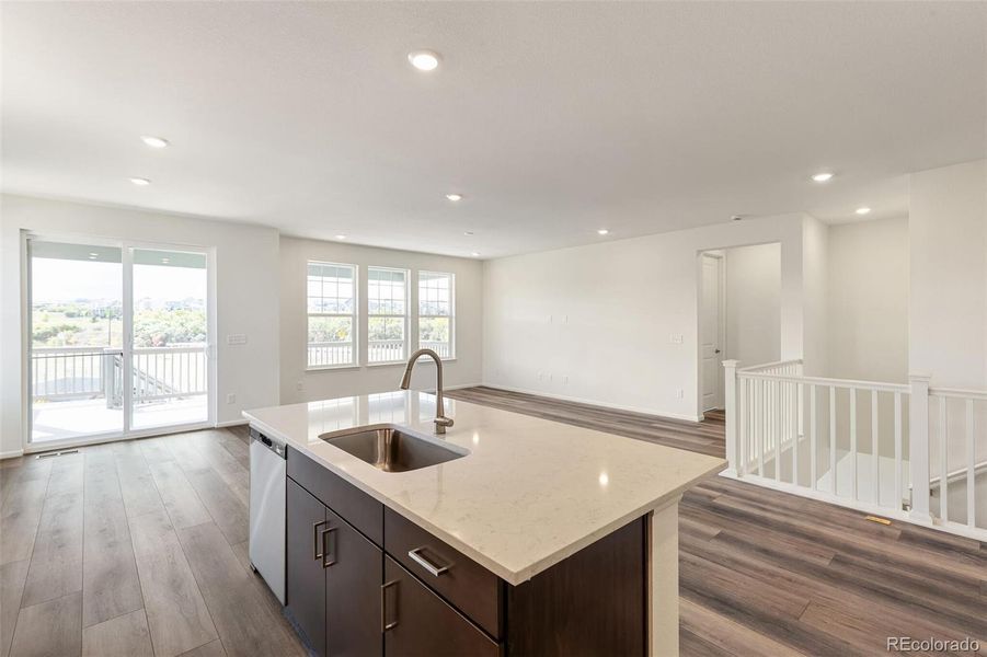 Furnished interior view inside a new home in Terrain Oak Valley, Castle Rock (Image 8).