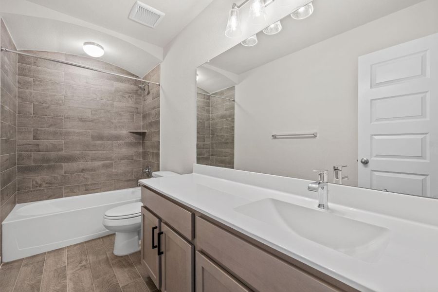 Furnished interior view inside a new home in Balmoral, Humble (Image 11). Furnished interior view inside a new home in Balmoral, Humble (Image 11).