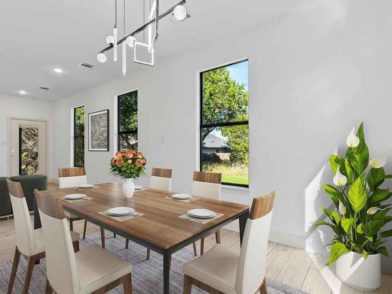 Furnished interior view inside a new home in , Granbury (Image 12).