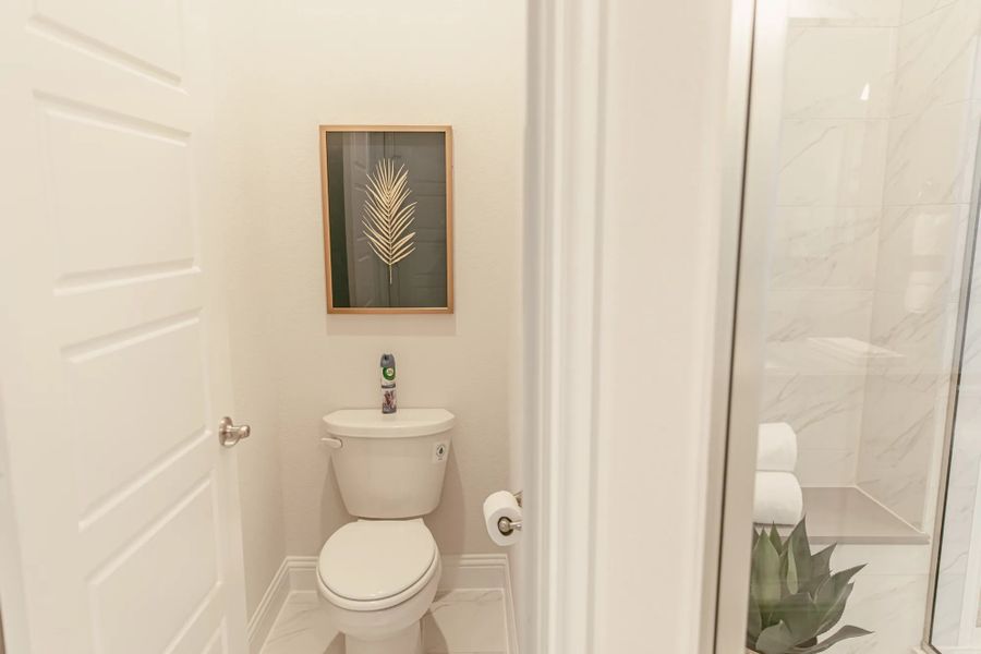 Representative furnished interior of a home built from the Newport (Side) by Stonehollow Homes in Sister Grove II, Van Alstyne (Image 12).