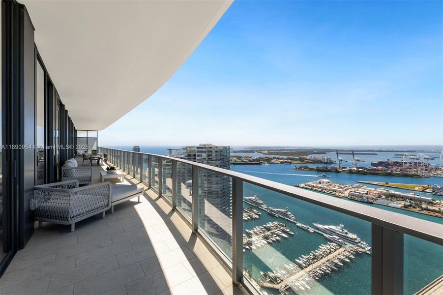Exterior details and patio area of a home in Five Park, Miami Beach (Image 22). Exterior details and patio area of a home in Five Park, Miami Beach (Image 22).