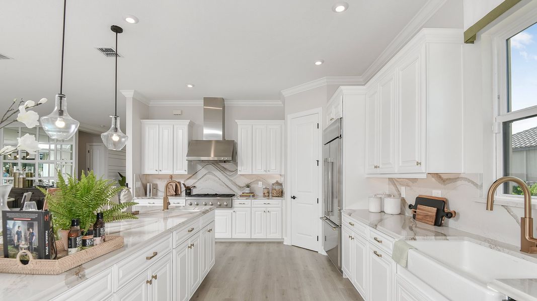 Representative furnished interior of a home built from the Pallazio by Taylor Morrison in Esplanade at Tradition, Port St. Lucie (Image 5).
