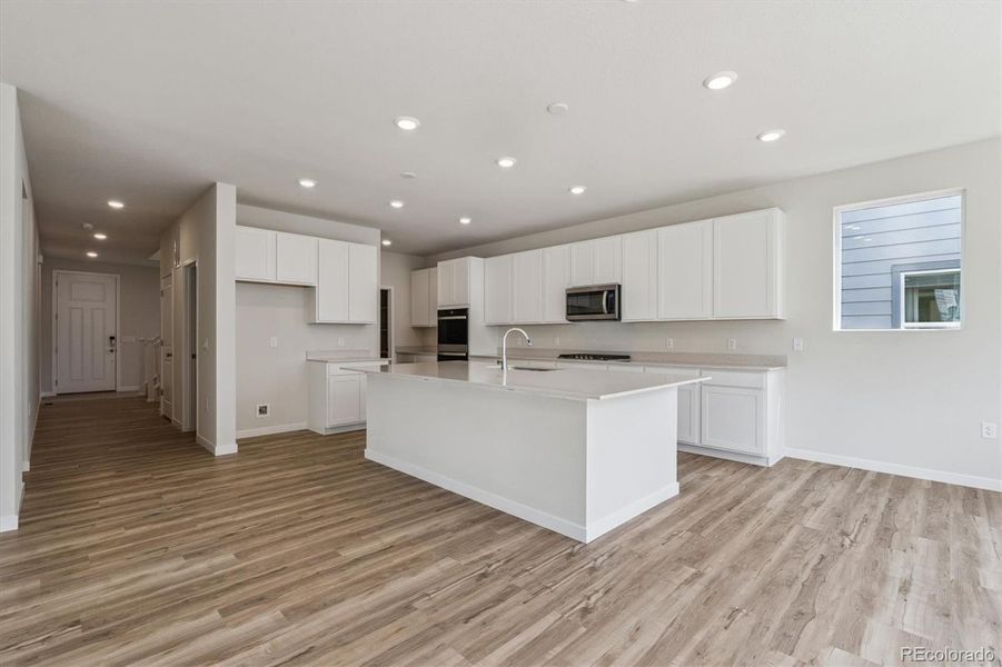 Furnished interior view inside a new home in Floret Collection at Parkdale Commons, Lafayette (Image 5). Furnished interior view inside a new home in Floret Collection at Parkdale Commons, Lafayette (Image 5).