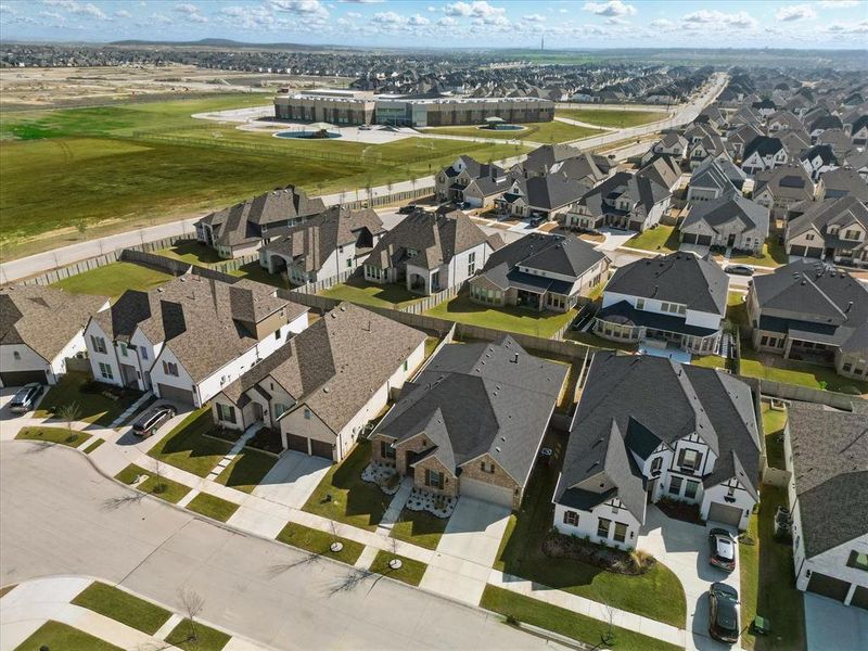 This gives a great view of the neighborhood and proximity to the new elementary school.