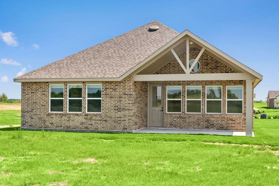 Peaceful backyard with covered patio Peaceful backyard with covered patio