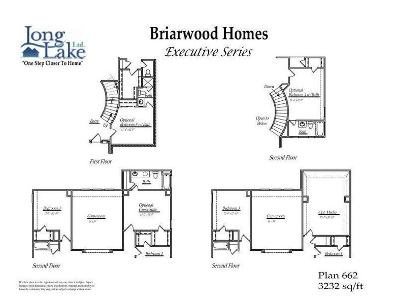 Plan 662 second floor options.