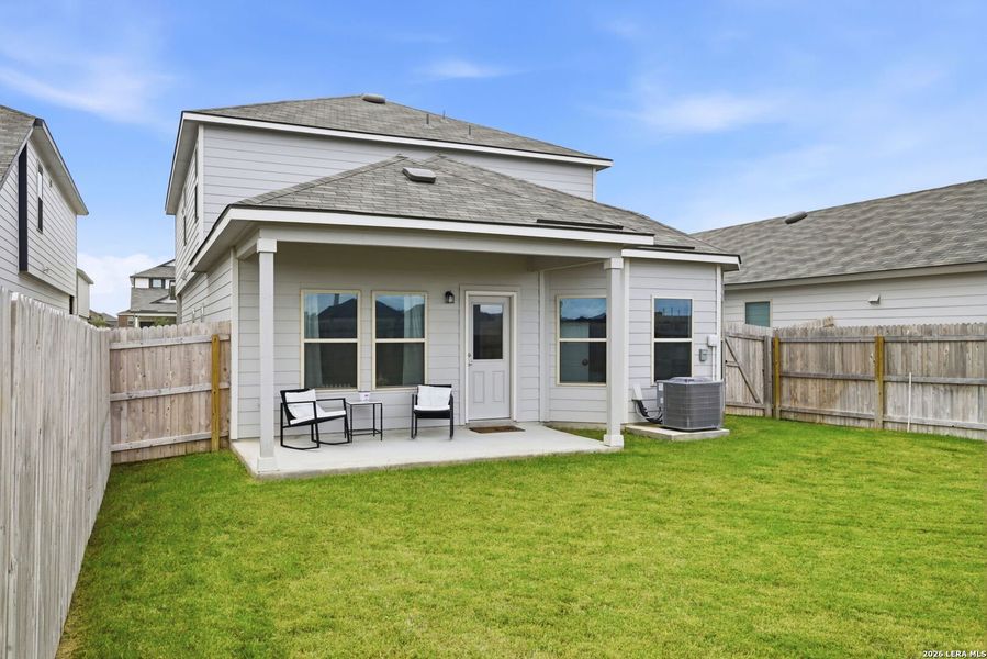 Exterior details and patio area of a home in Park Place, New Braunfels (Image 24). Exterior details and patio area of a home in Park Place, New Braunfels (Image 24).