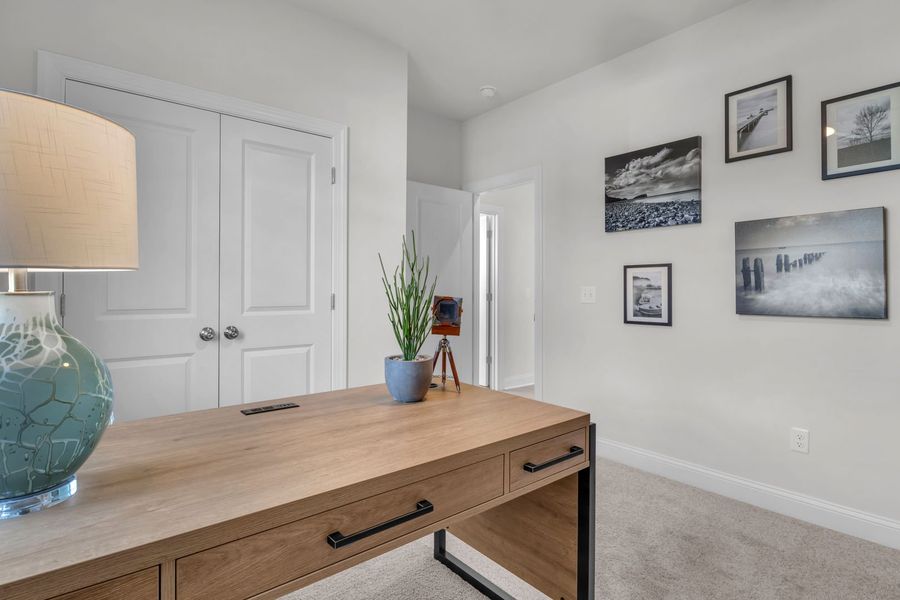 Furnished interior view inside a new home in The Beacon at Old Peachtree Single Family Homes, Lawrenceville (Image 273).