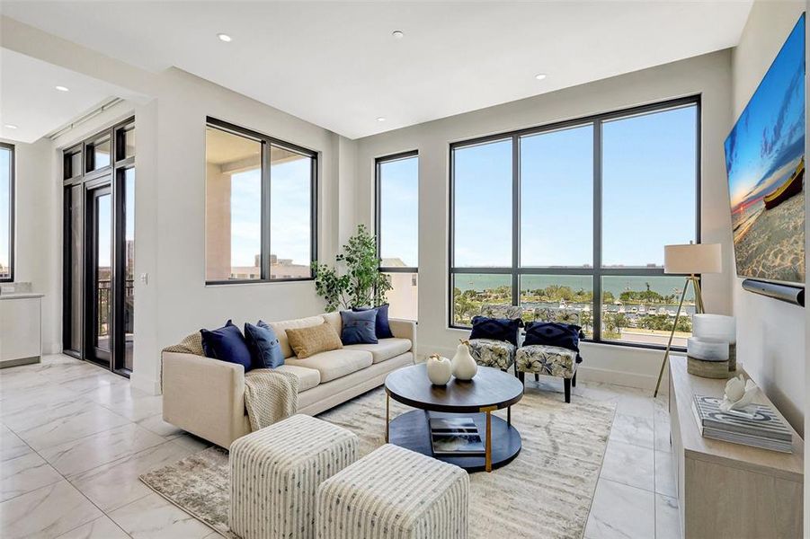 Furnished interior view inside a new home in , Sarasota (Image 28).