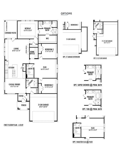 2D floor plan layout of this home in Aldeana - Paintbrush Collection, Bonney, TX (Image 4). 2D floor plan layout of this home in Aldeana - Paintbrush Collection, Bonney, TX (Image 4).