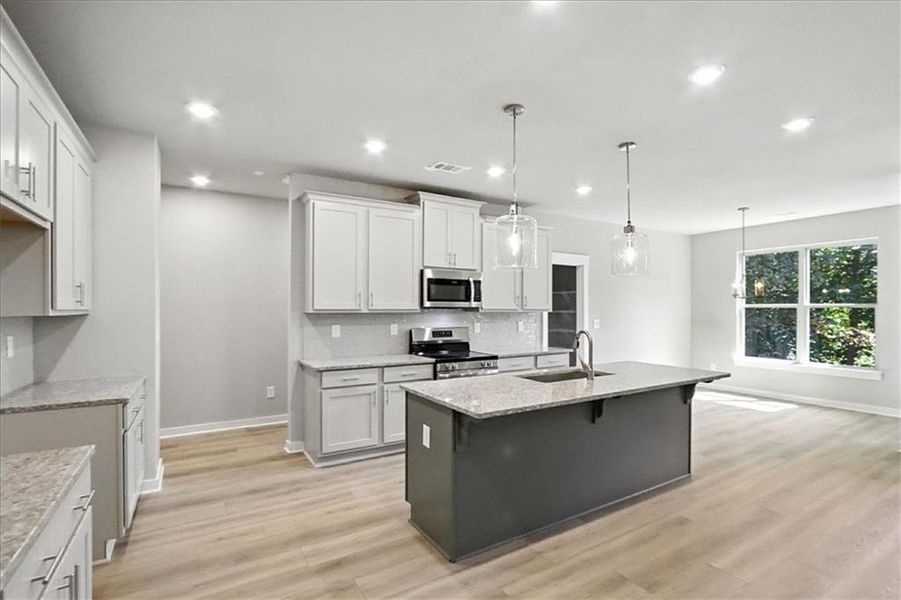 Furnished interior view inside a new home in Traditions of Braselton, Jefferson (Image 18).