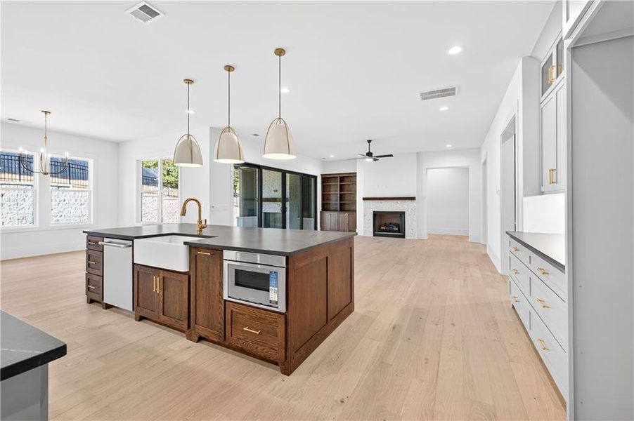 Furnished interior view inside a new home in Town Farms, Peachtree Corners (Image 17).
