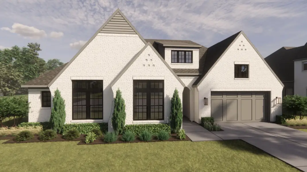 Representative exterior photo of a completed home built from the The Addison by Homebound in Park Place, Prosper, TX (Image 4).