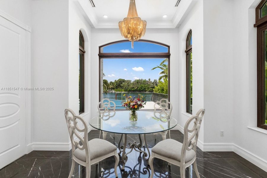 Furnished interior view inside a new home in , Surfside (Image 15).