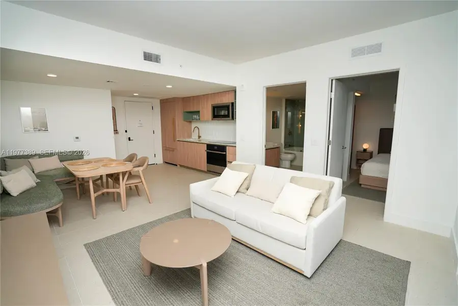 Furnished interior view inside a new home in , Miami (Image 11).