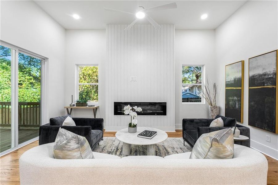 Furnished interior view inside a new home in , Atlanta (Image 47). Furnished interior view inside a new home in , Atlanta (Image 47).