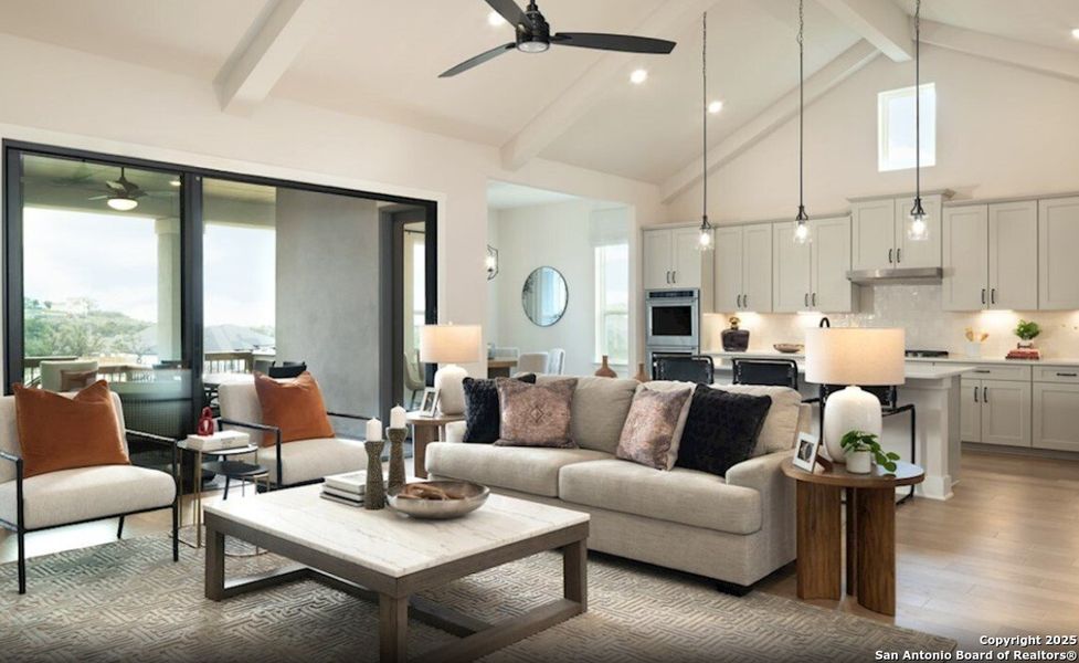 Furnished interior view inside a new home in Highland Estates, San Antonio (Image 3). Furnished interior view inside a new home in Highland Estates, San Antonio (Image 3).