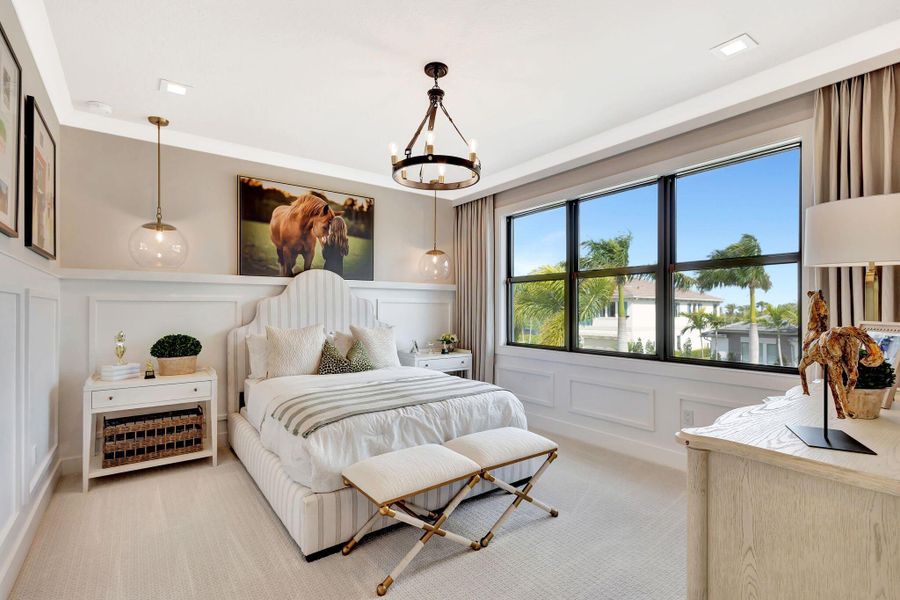 Furnished interior view inside a new home in Apex at Avenir, Palm Beach Gardens (Image 32).