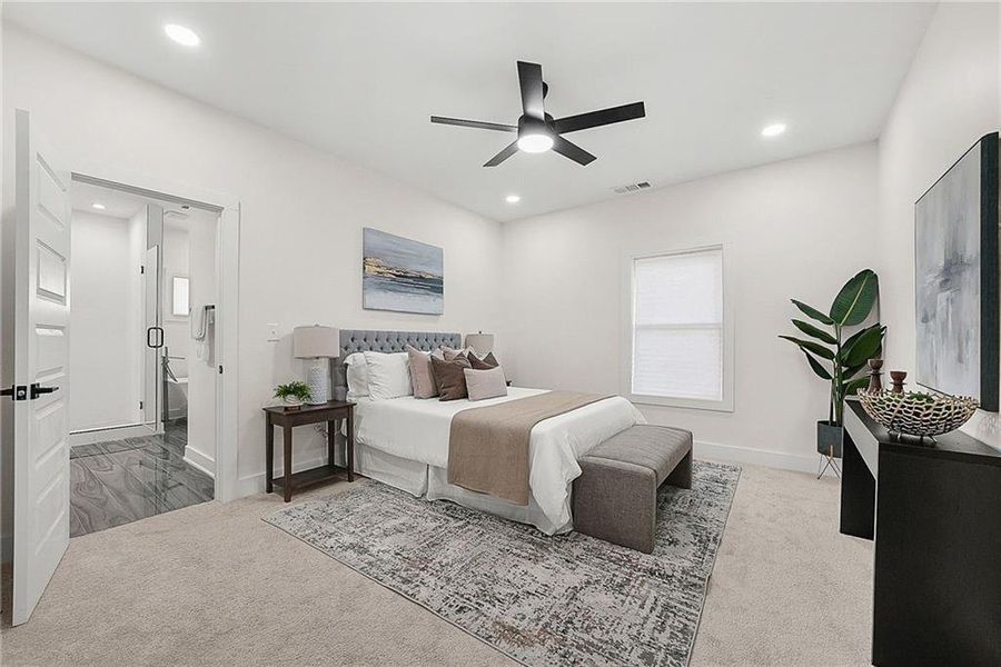 Furnished interior view inside a new home in , Atlanta (Image 32). Furnished interior view inside a new home in , Atlanta (Image 32).