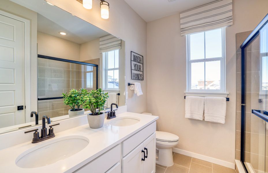 Furnished interior view inside a new home in Sterling Ranch, Littleton (Image 2).