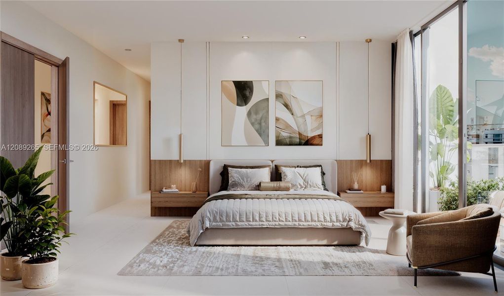 Furnished interior view inside a new home in , Bay Harbor Islands (Image 4).