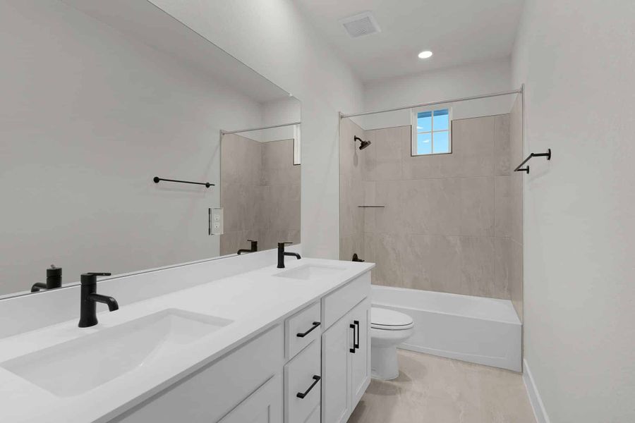 Furnished interior view inside a new home in Lariat, Liberty Hill (Image 9).