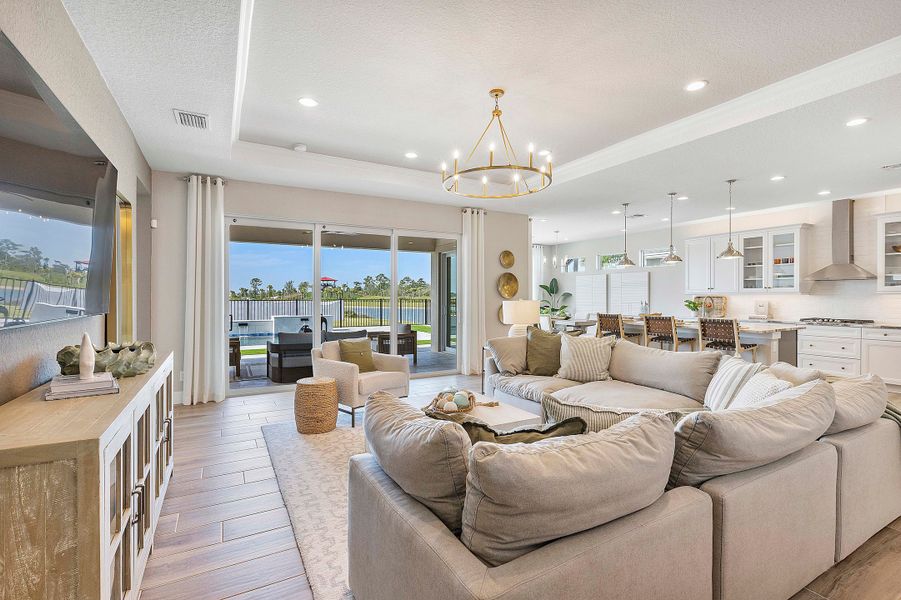 Representative furnished interior of a home built from the Charlotte by William Ryan Homes in The Sanctuary – Royal Collection, Punta Gorda (Image 33). Representative furnished interior of a home built from the Charlotte by William Ryan Homes in The Sanctuary – Royal Collection, Punta Gorda (Image 33).