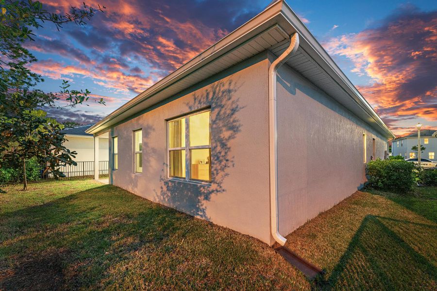 Exterior details and patio area of a home in Banyan Bay, Stuart (Image 46).