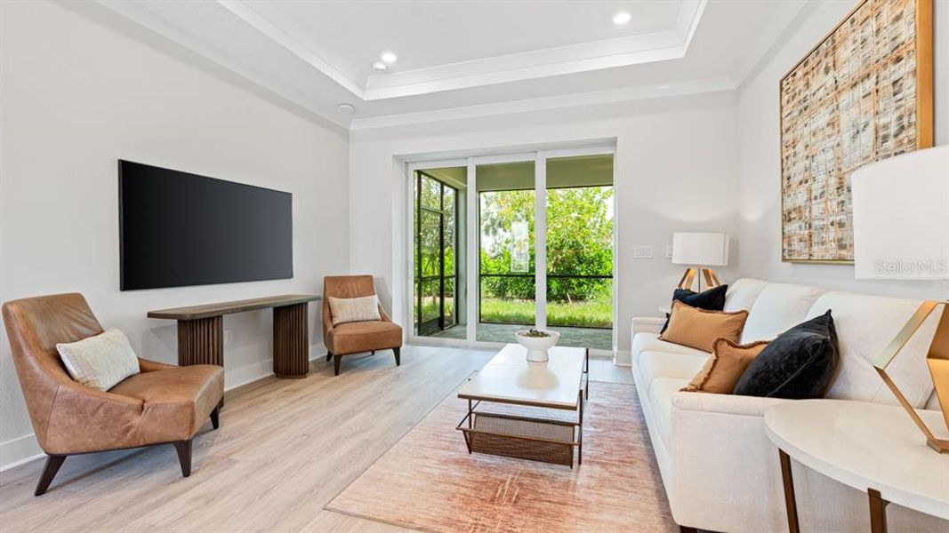 Furnished interior view inside a new home in Esplanade at Azario Lakewood Ranch, Lakewood Ranch (Image 18).