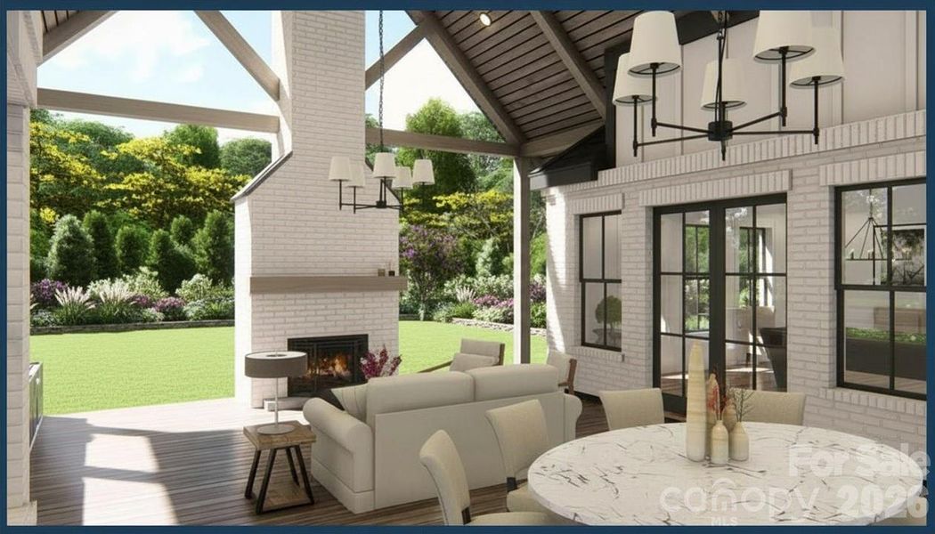 Exterior details and patio area of a home in , Marshville (Image 4).