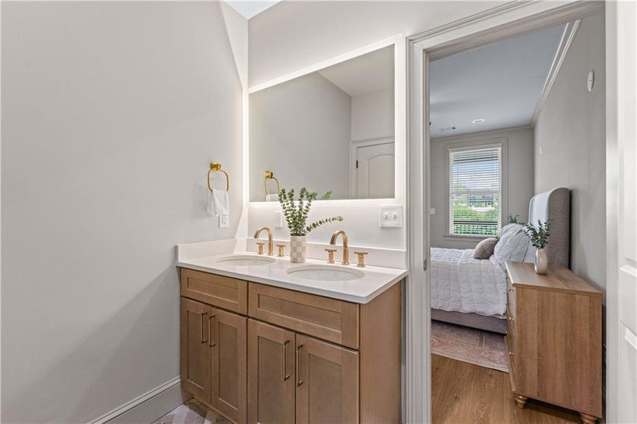 Furnished interior view inside a new home in , Atlanta (Image 8).