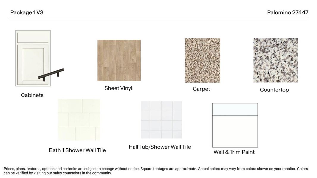 Sample of building materials used in homes in Palomino, Manor (Image 42). Sample of building materials used in homes in Palomino, Manor (Image 42).