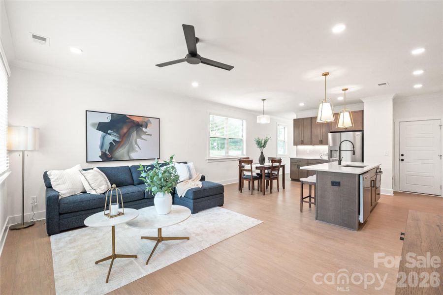 Furnished interior view inside a new home in , Charlotte (Image 33). Furnished interior view inside a new home in , Charlotte (Image 33).
