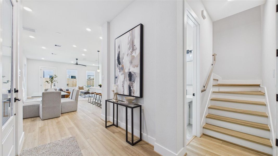 Furnished interior view inside a new home in , Houston (Image 19).
