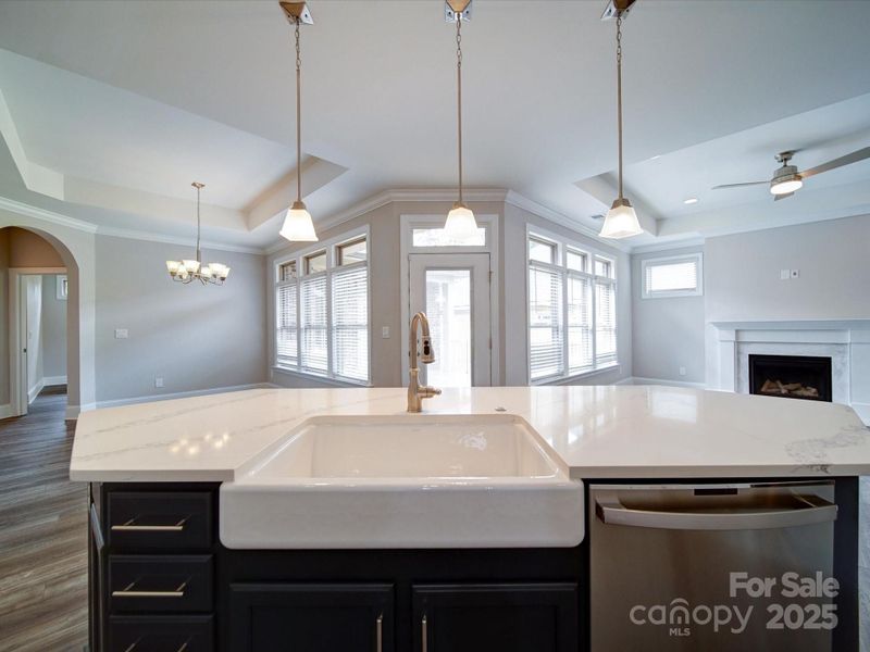 Furnished interior view inside a new home in The Courtyards on New Hope, Gastonia (Image 11).