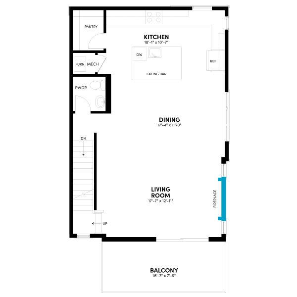 2D floor plan layout for the Contour Two by Brookfield Residential in Contour at Uplands, Westminster, CO (Image 6). 2D floor plan layout for the Contour Two by Brookfield Residential in Contour at Uplands, Westminster, CO (Image 6).